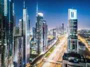 vista aérea del paisaje urbano de dubai emirato árabe unido